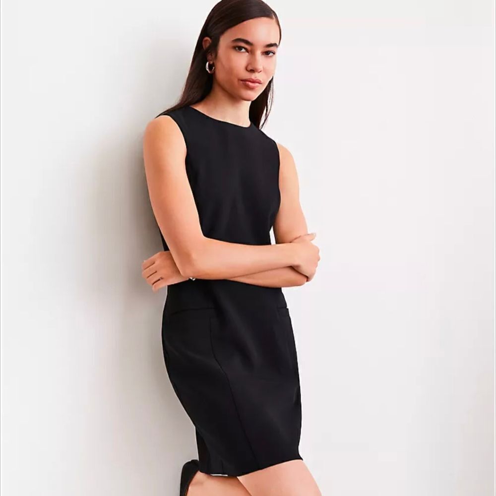 Ann Taylor‎ Loft sheath dress. Sheath dresses are form-fitting, straight-cut